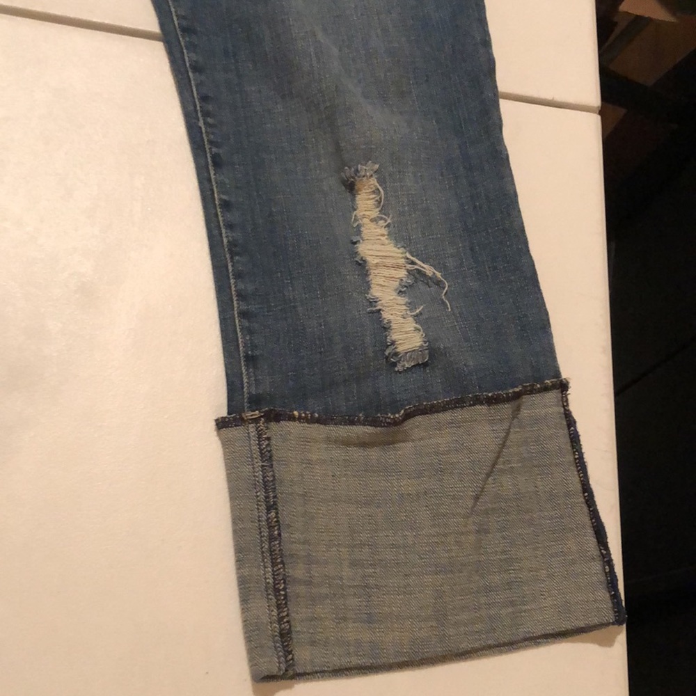 Pilcro and the Letterpress Blue Jeans with Gold Accents - Picture 10 of 15